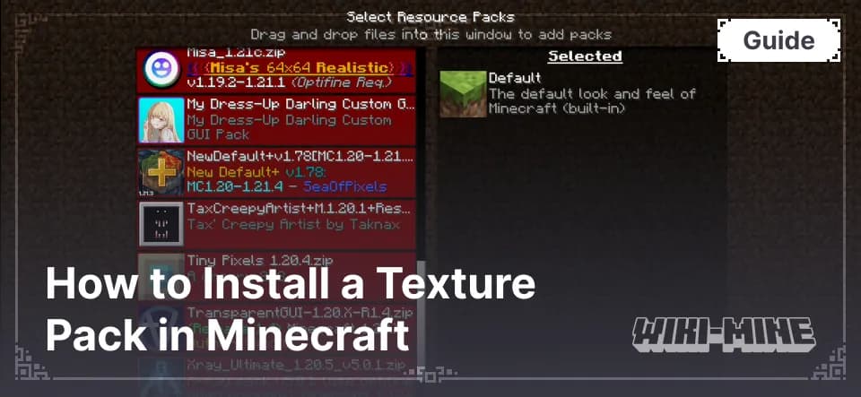 How to Install a Texture Pack in Minecraft — Learn how to install a texture pack in Minecraft with a simple step-by-step guide. Personalize your game with ease.