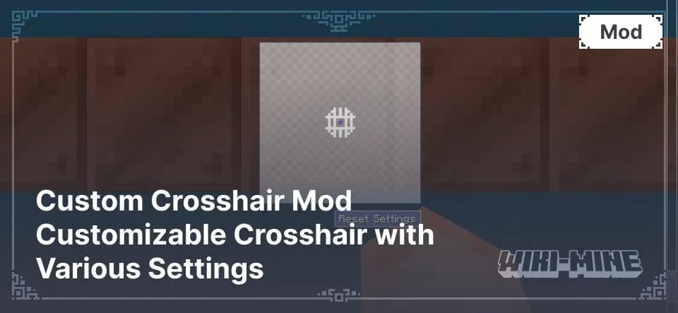 Custom Crosshair Mod Customizable Crosshair with Various Settings