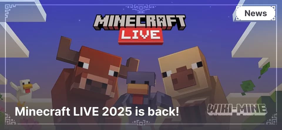 Minecraft LIVE 2025 is back!