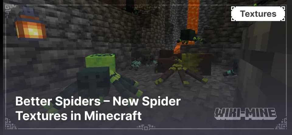 Better Spiders – New Spider Textures in Minecraft