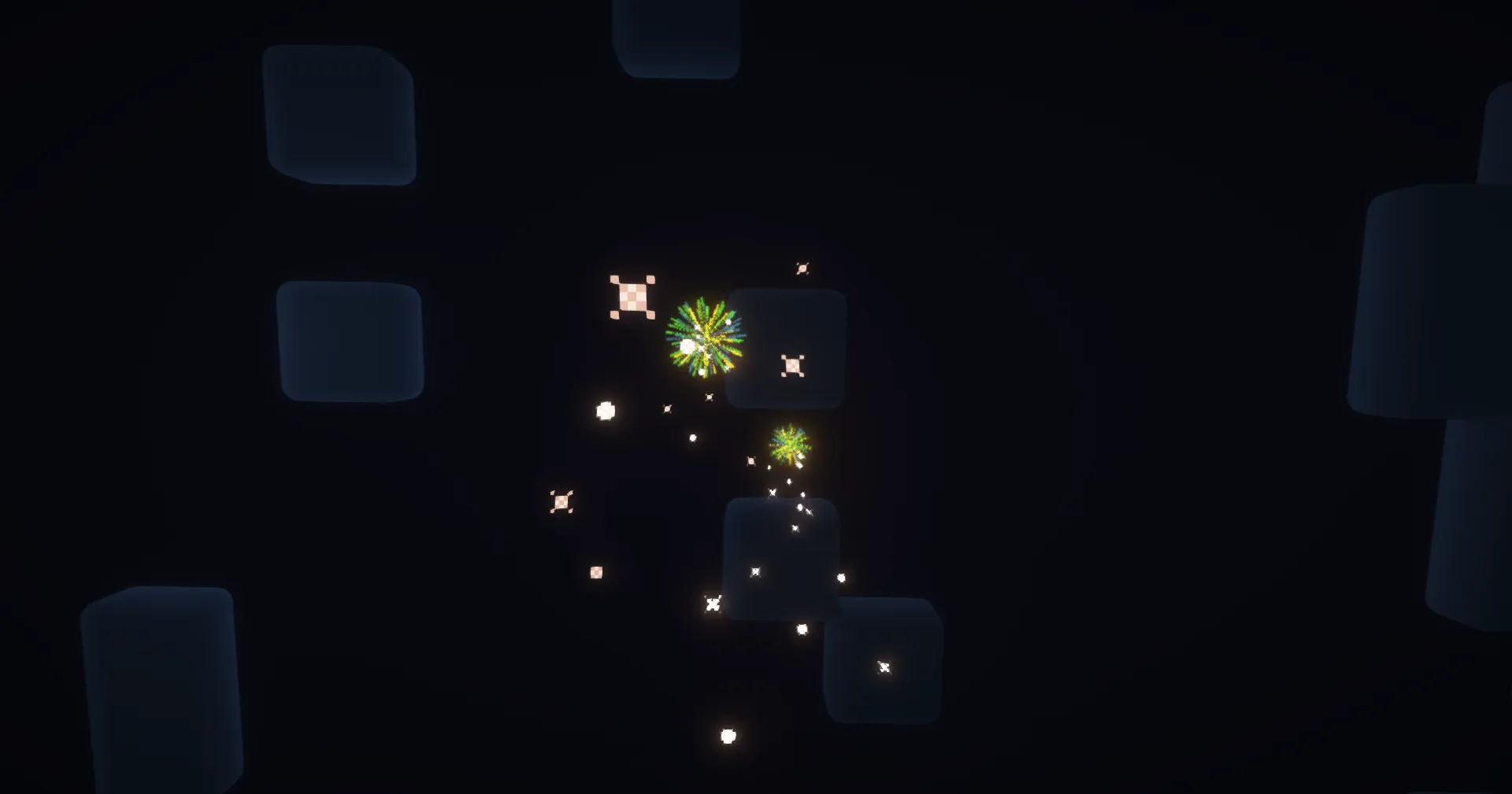 Fireworks with 3 gunpowder provide longer flight duration. Combine different dyes to create bright and colorful explosions.