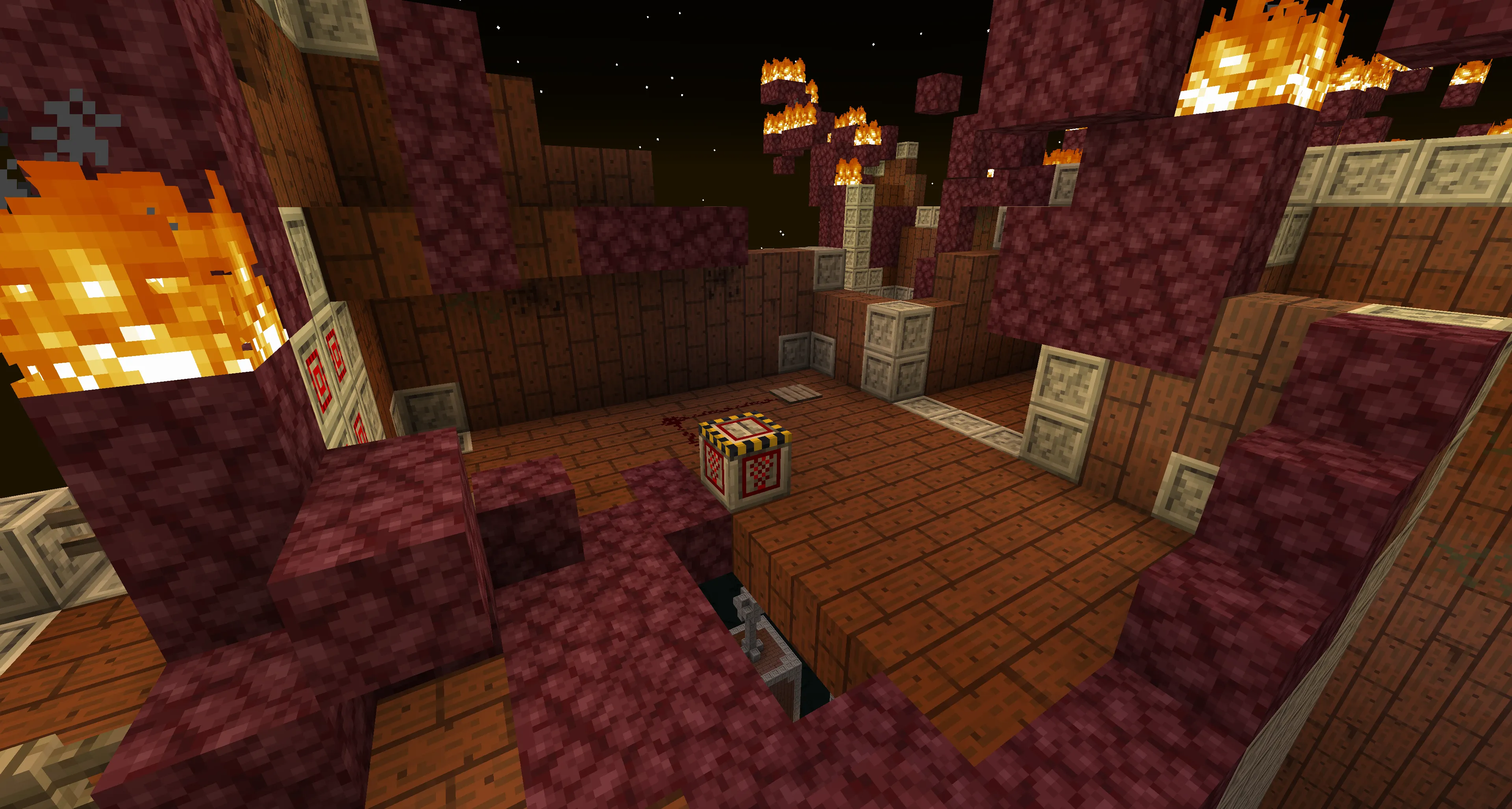 There are traps around the arena’s edges, powered by redstone signals. To power them, you need to kill the small ghasts that…