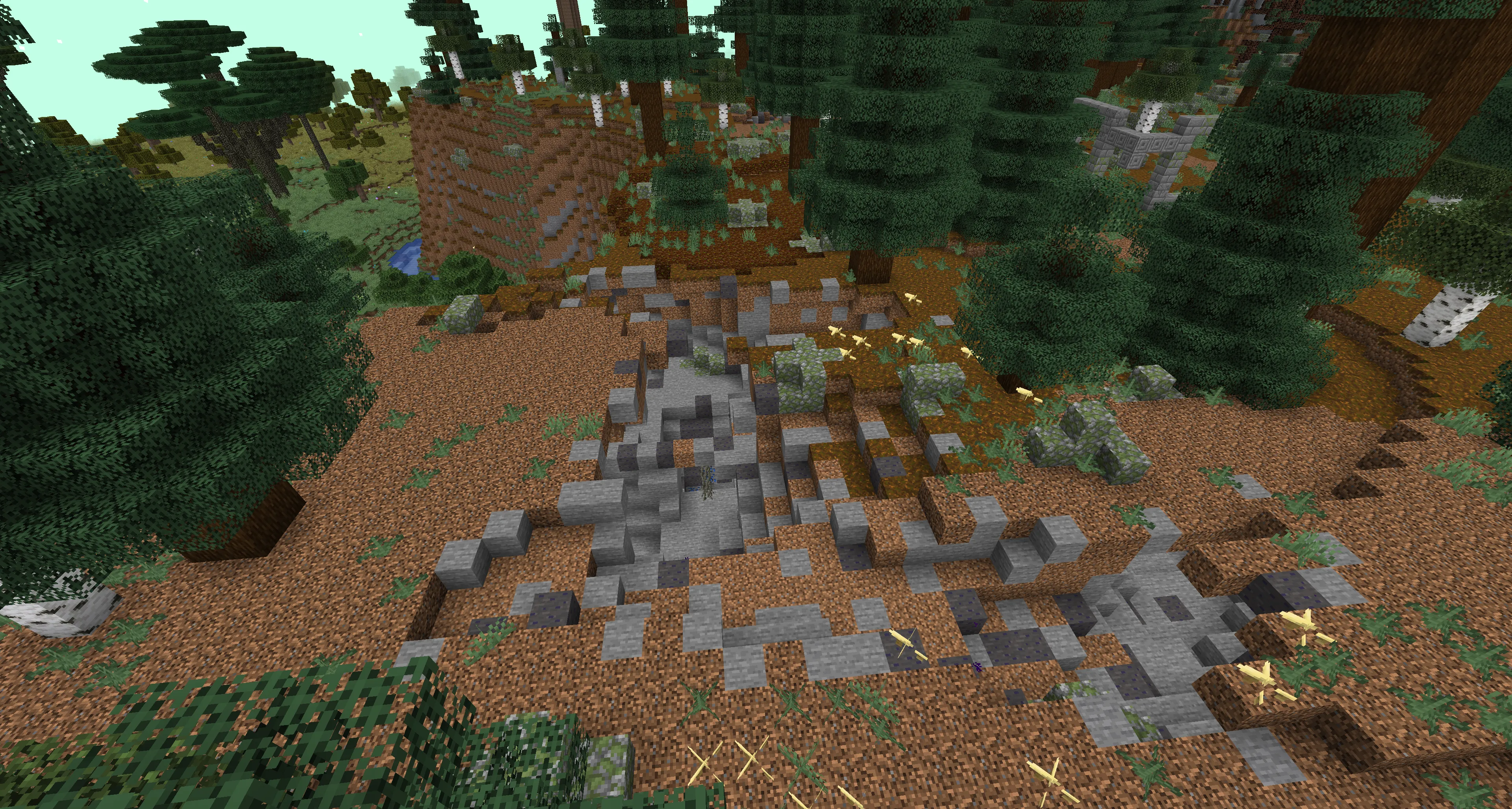 Look for a pit beneath the cloud.Go deeper until you find a large obsidian box. Break it open — there’s a chest containing…