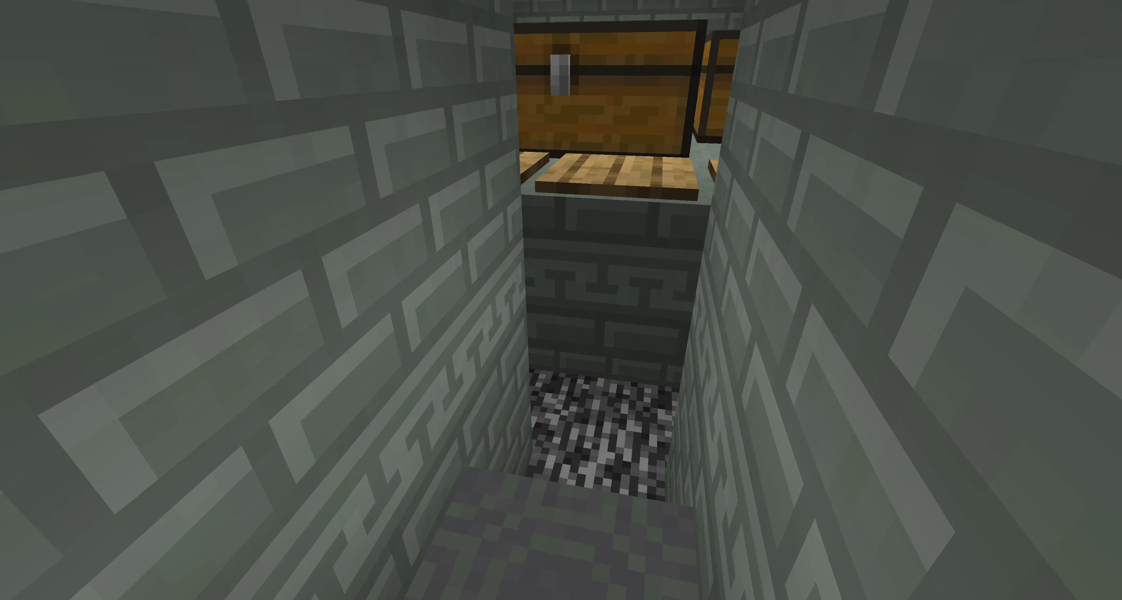 At the fifth block of your tunnel, break one more block inward and remove the TNT beneath the nearest pressure plates.
