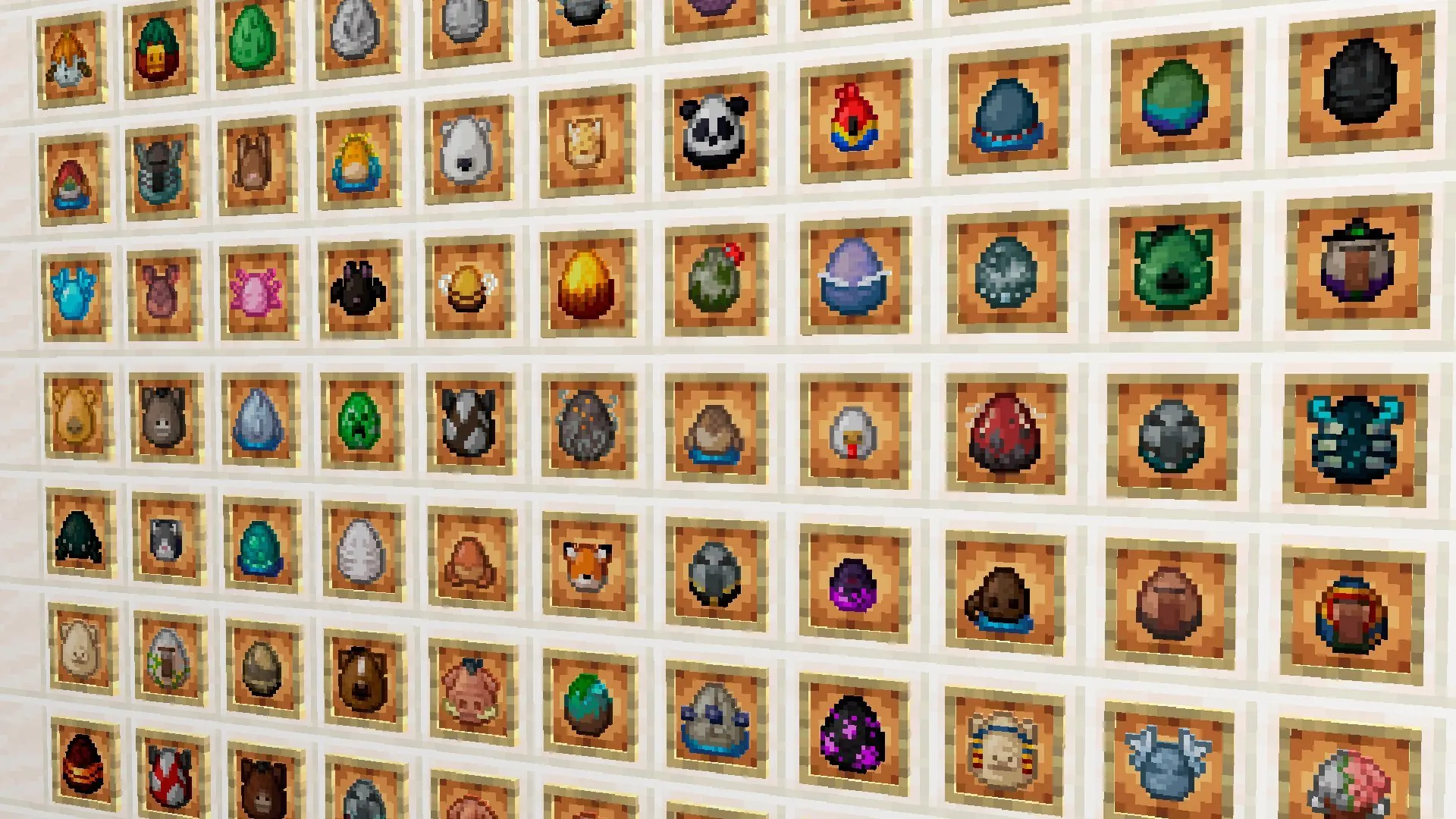 All spawn eggs now have unique textures representing the mob.