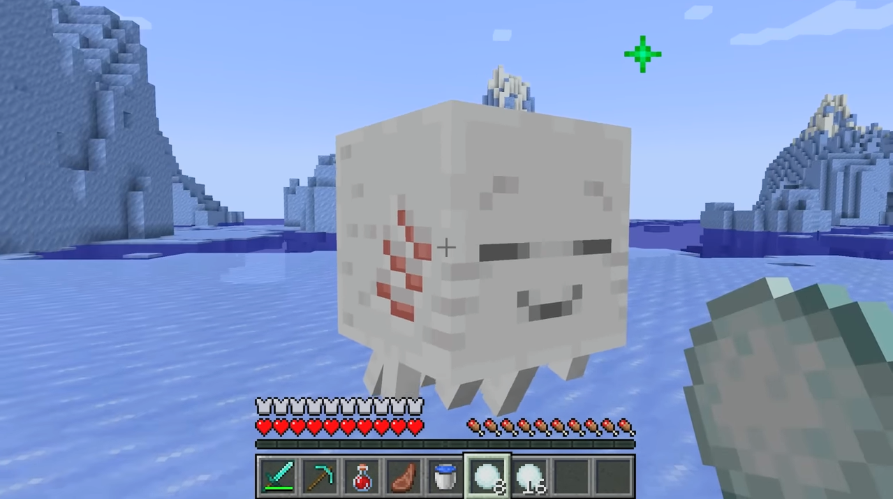Over time, the Ghastling grows into a Happy Ghast.