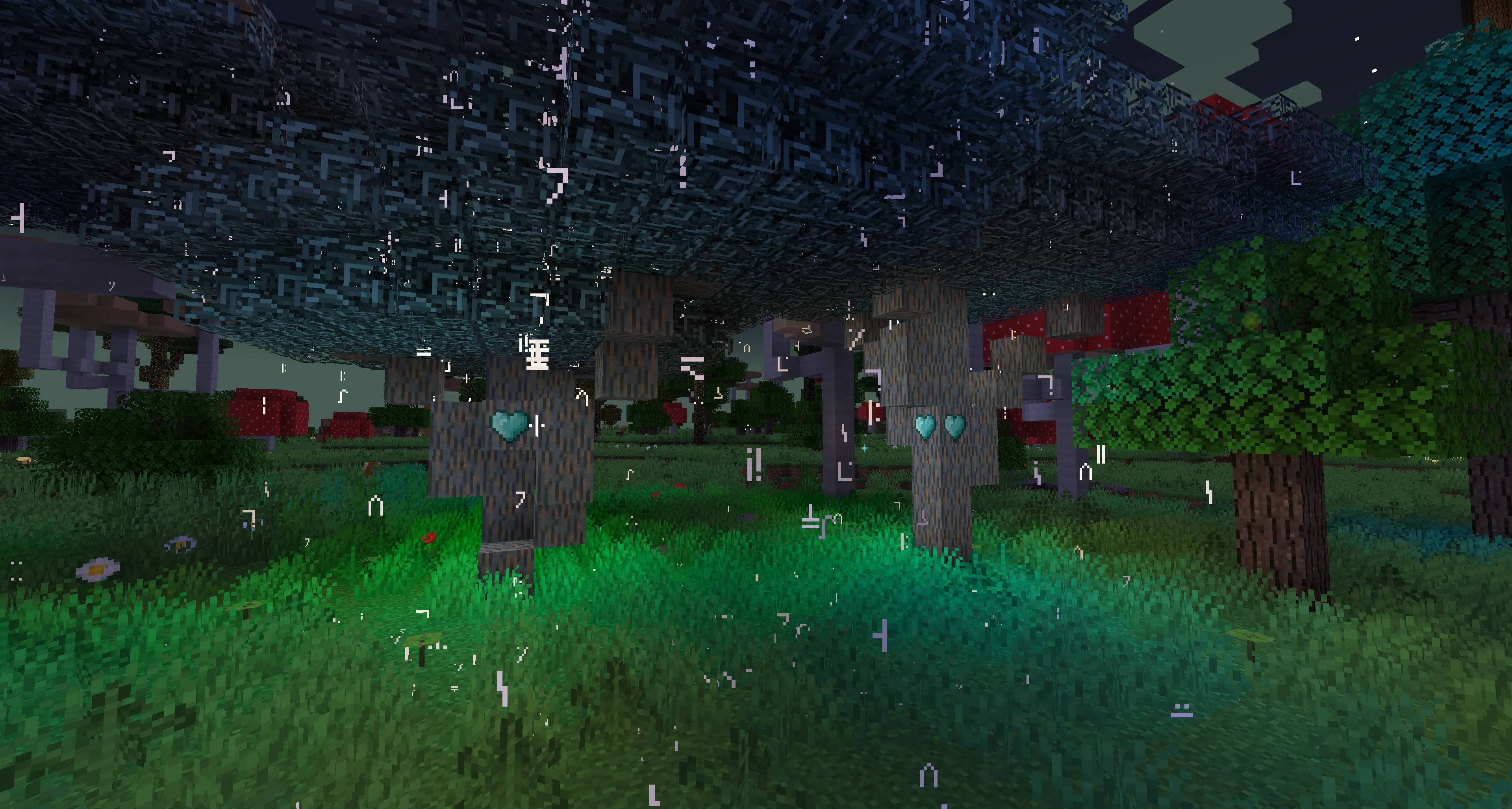 Tree of Transformation (Tree of Wisdom) – a decorative tree whose leaves emit hieroglyphs, but may reduce FPS. It changes…